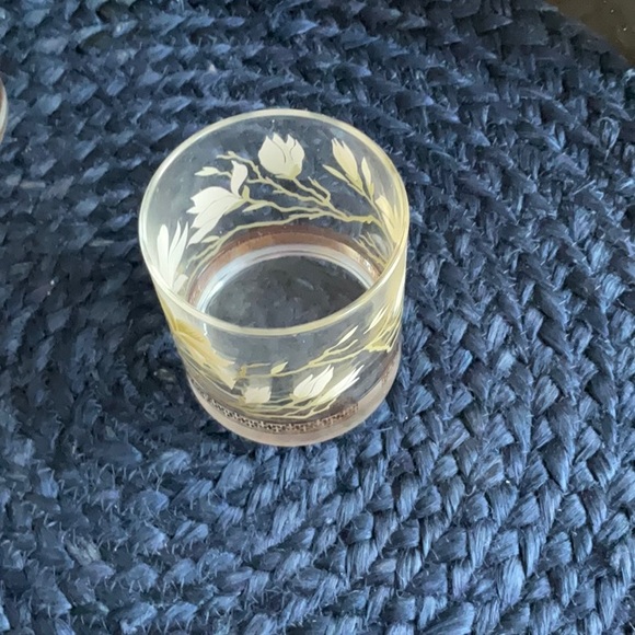 Vintage - Lot of 4 Libby Golden Lotus - Rock Glasses - Picture 2 of 4